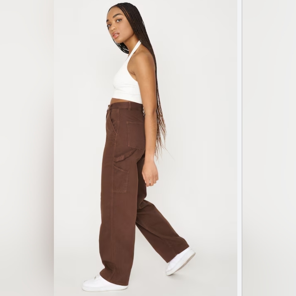 GARAGE BROWN CARPENTER PANTS SIZE 1